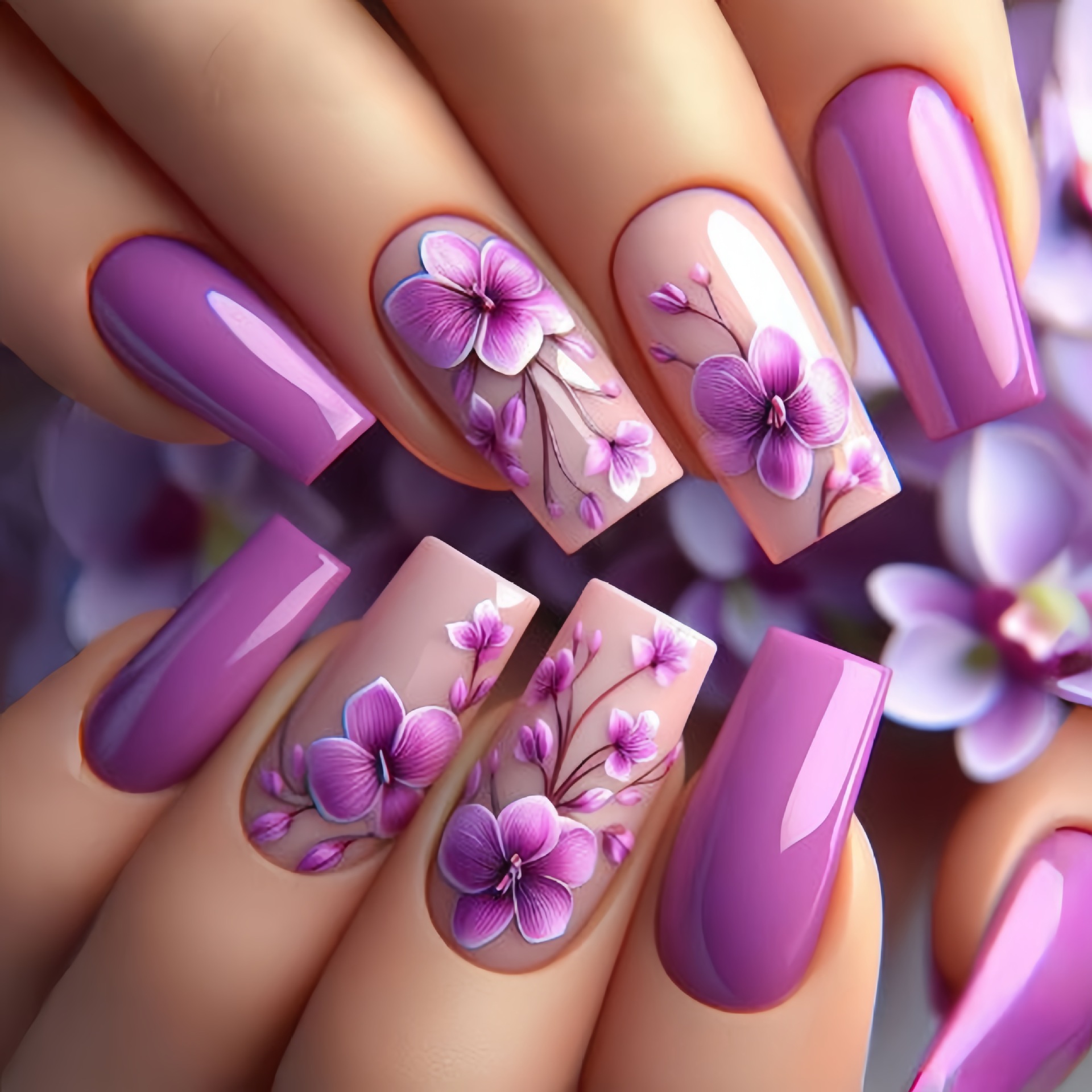 24szt/zestaw Średnio długie sz – Nail Art Press On recenzja i cena