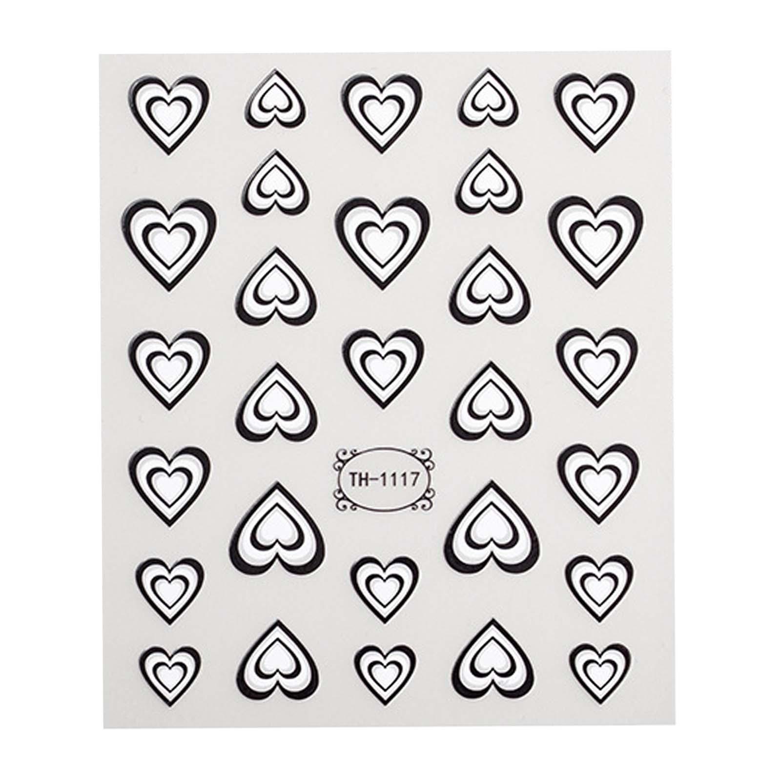 Naklejki 3D w kształcie serca  – Nail Art Valentines Day recenzja i cena