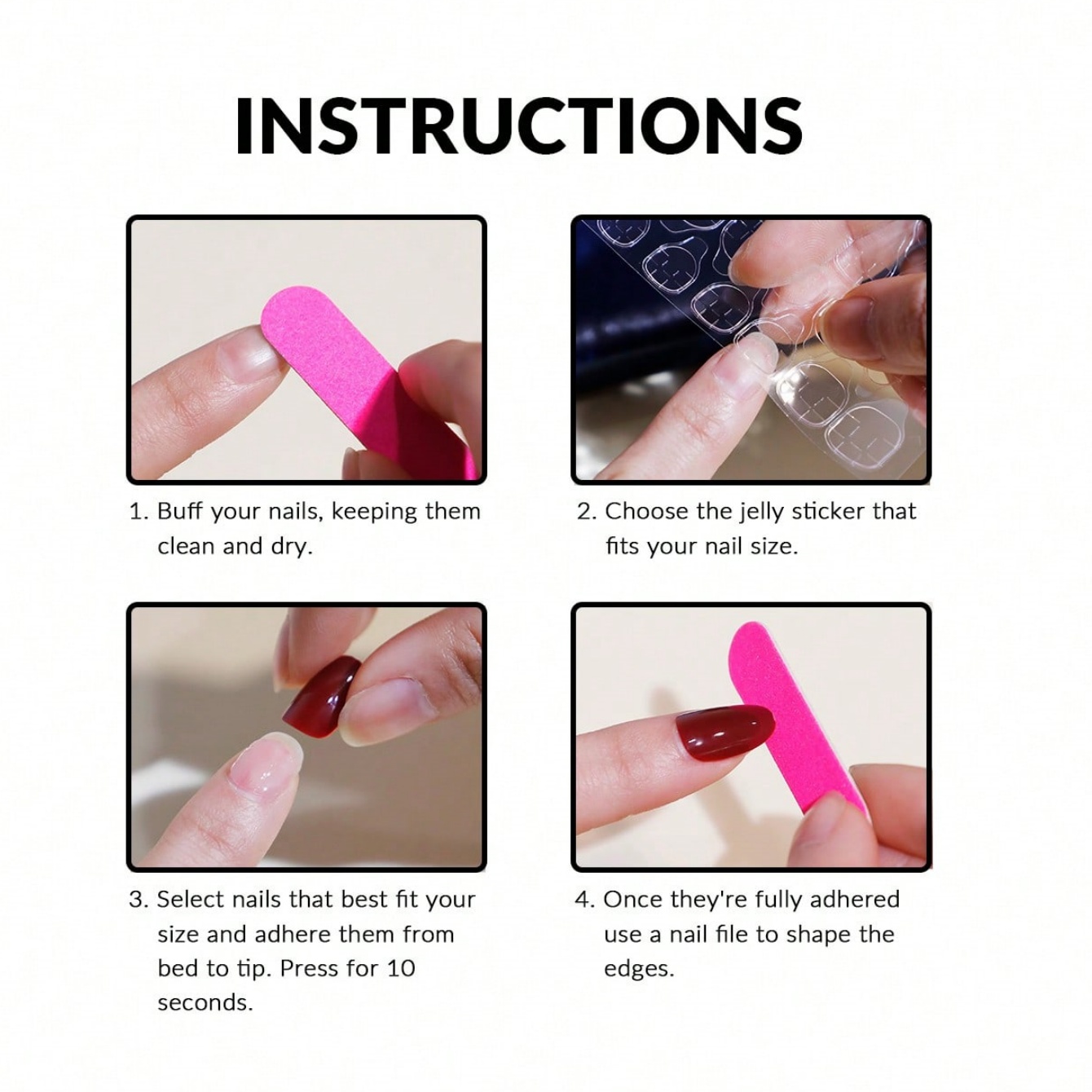 10 szt. Średnie Migdałowe Różo – Nail Art Pink recenzja i cena