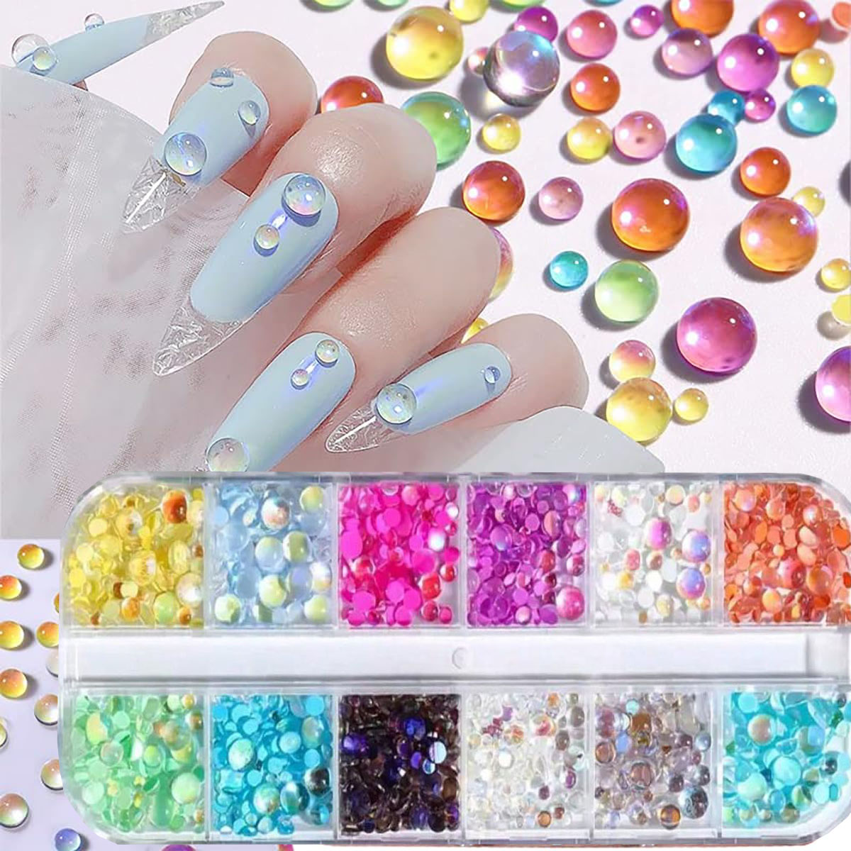 1 Pudełko Koralików do Paznokc – Nail Art Valentines Day recenzja i cena