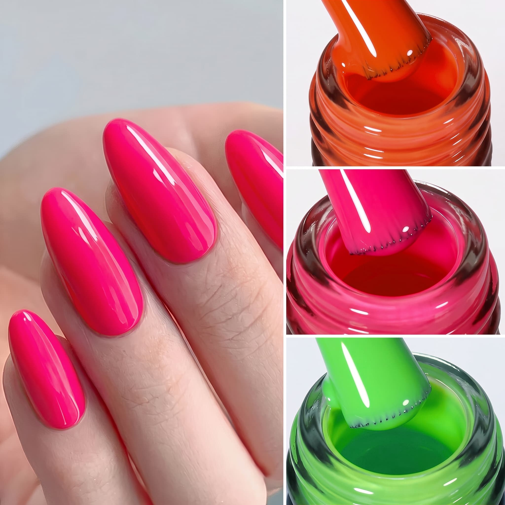 Zestaw 3 lakierów żelowych do  – Nail Art Orange recenzja i cena